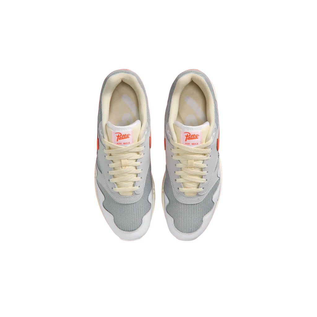 Nike Air Max 1 Patta Waves White Hyper Crimson (med kæde)