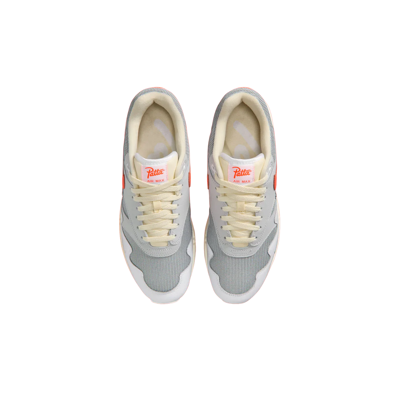 Nike Air Max 1 Patta Waves White Hyper Crimson (med kæde)
