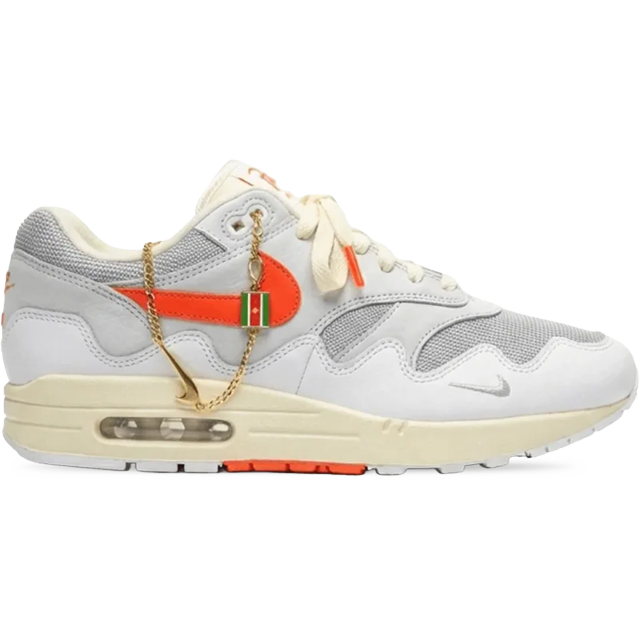 Nike Air Max 1 Patta Waves White Hyper Crimson (med kæde)